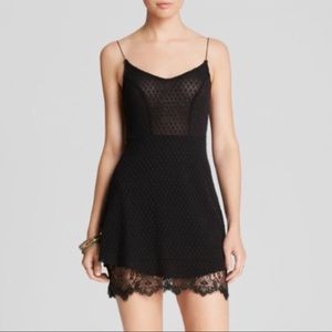 Free People Skinny Mini Slip XS, Black